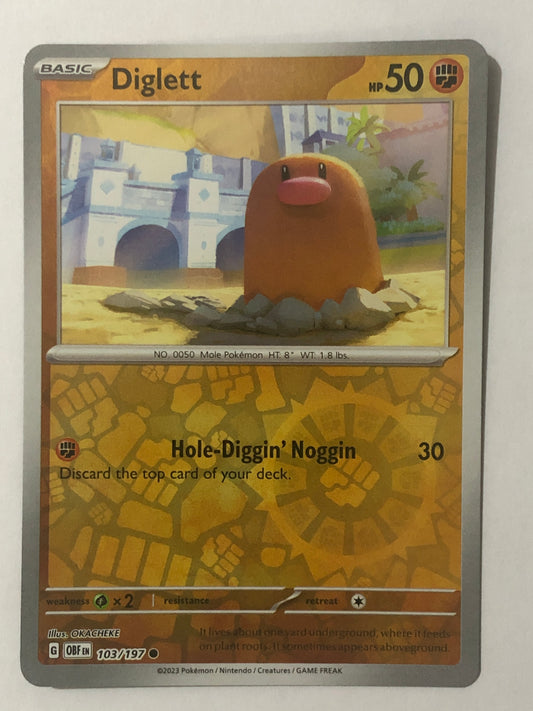 103 - Diglett - Reverse Holo