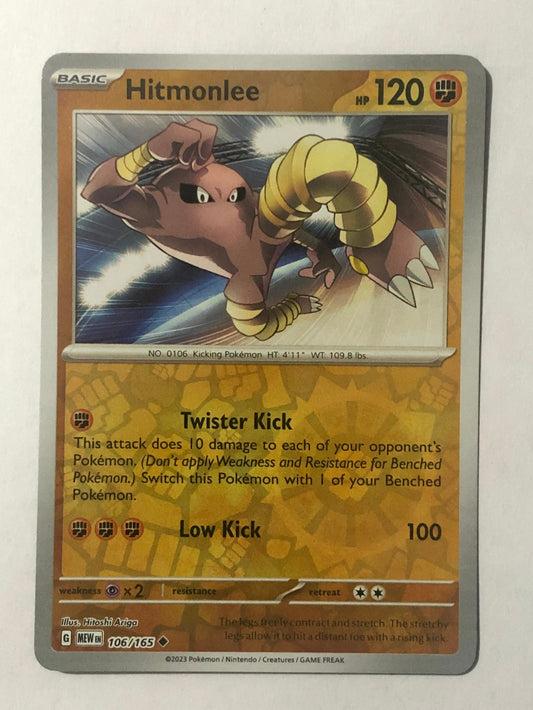 106 - Hitmonlee - Reverse Holo