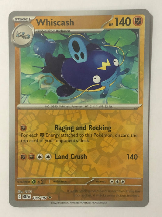 109 - Whiscash - Reverse Holo