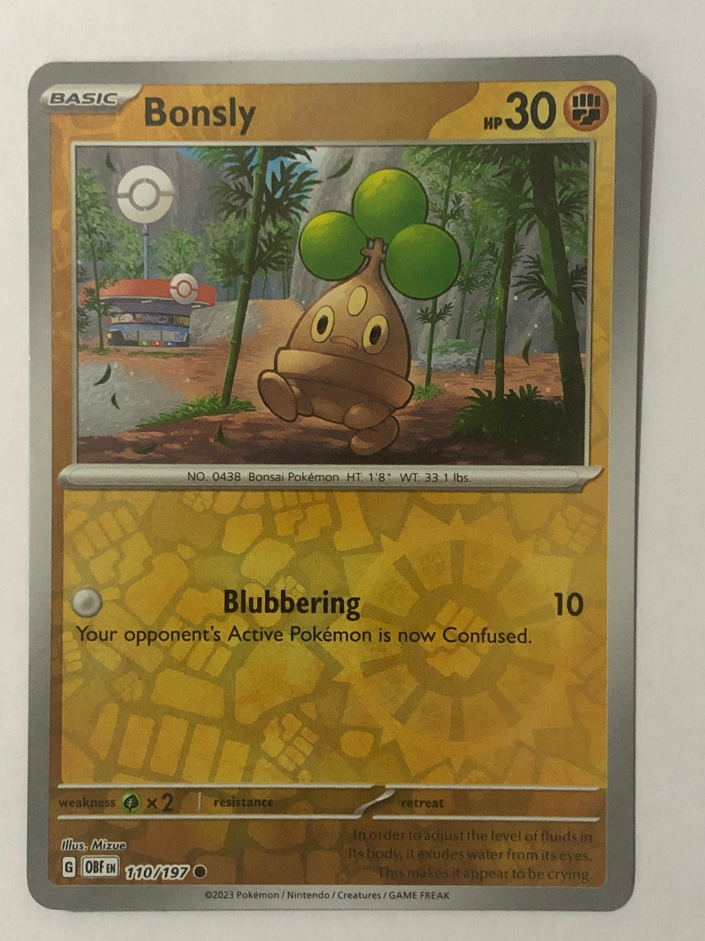 110 - Bonsly - Reverse Holo
