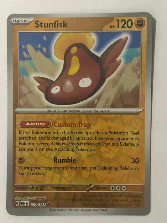 112 - Stunfisk - Reverse Holo