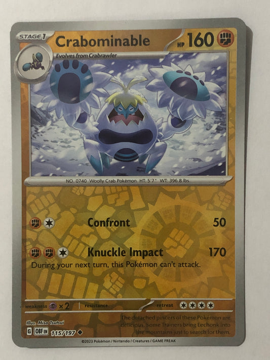 115 - Crabominable - Reverse Holo
