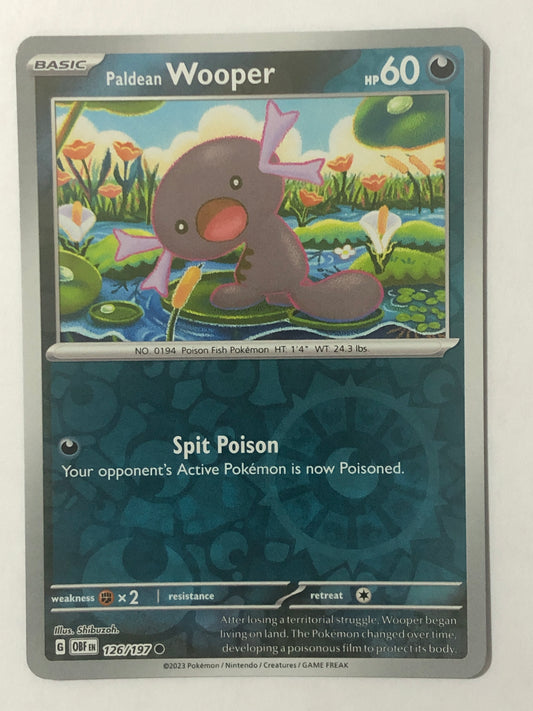 126 - Paldean Wooper - Reverse Holo