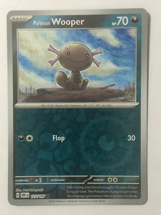 127 - Paldean Wooper - Reverse Holo