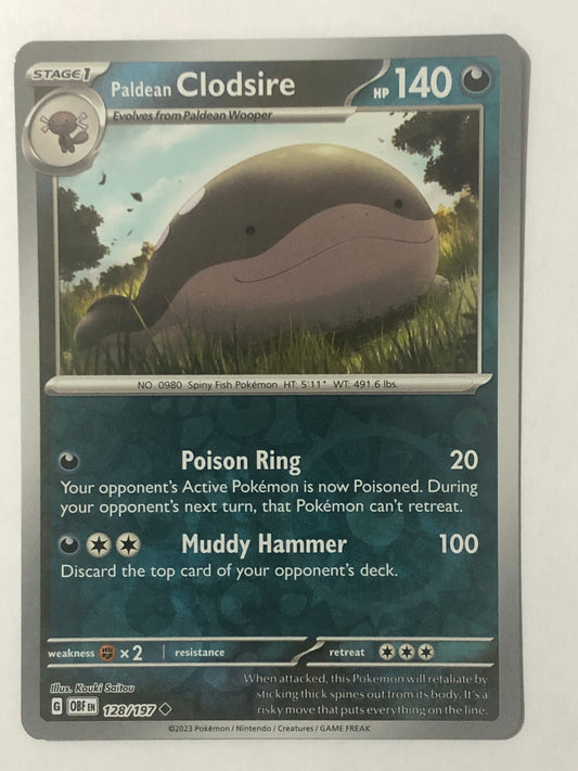 128 - Paldean Clodsire - Reverse Holo