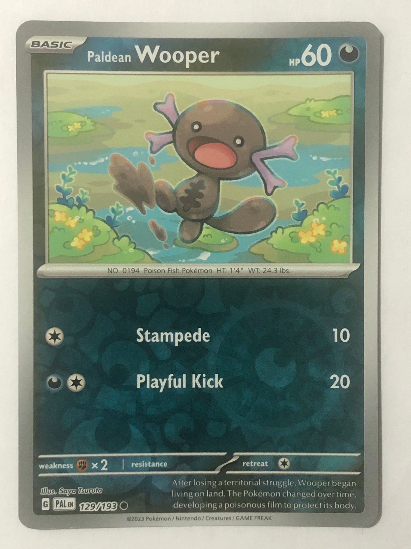 129 - Paldean Wooper - Reverse Holo