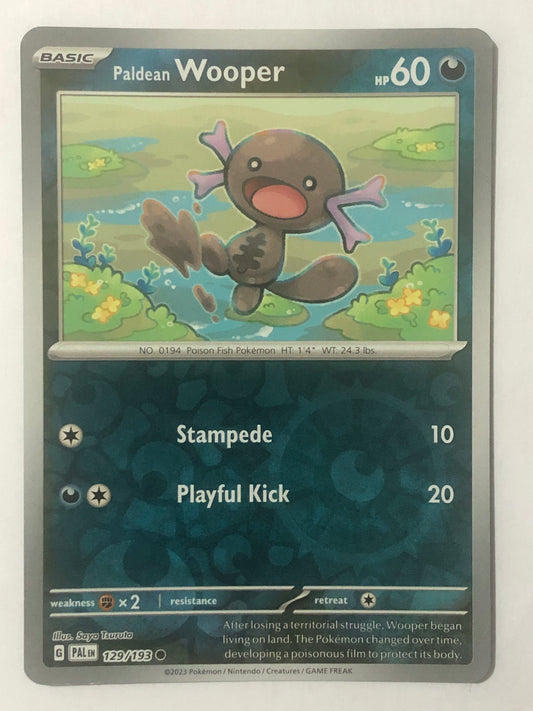 129 - Paldean Wooper - Reverse Holo