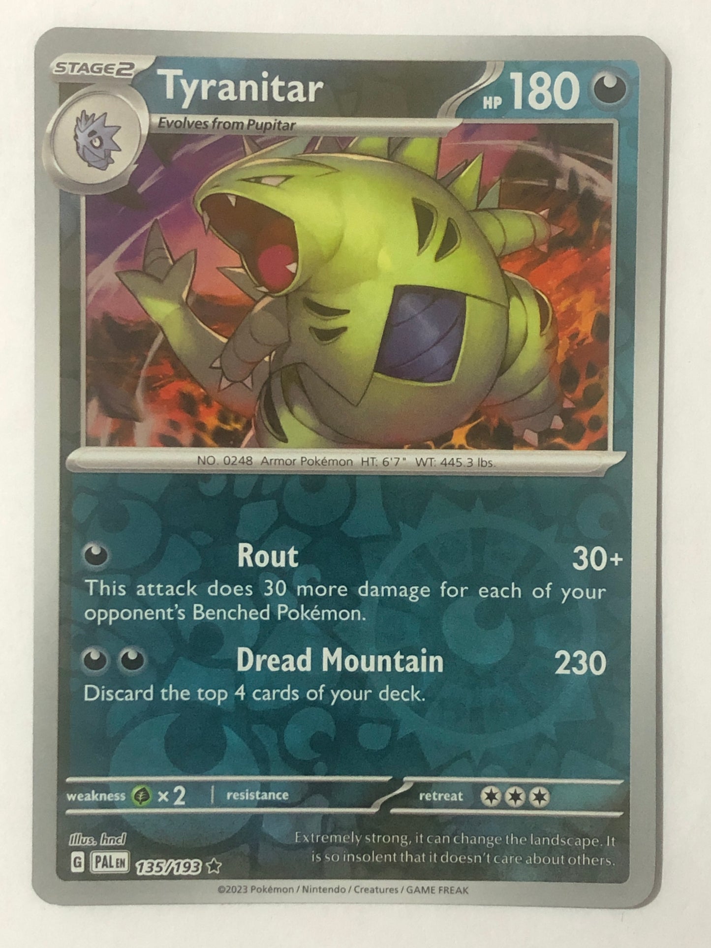 135 - Tyranitar - Reverse Holo