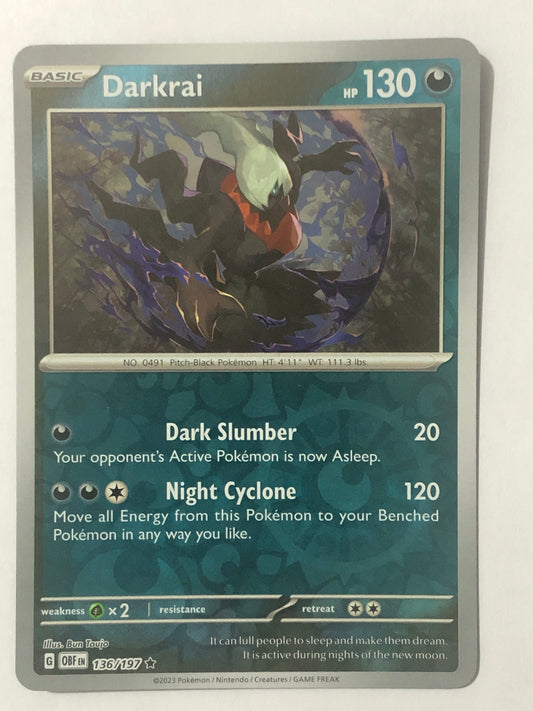 136 - Darkrai - Reverse Holo