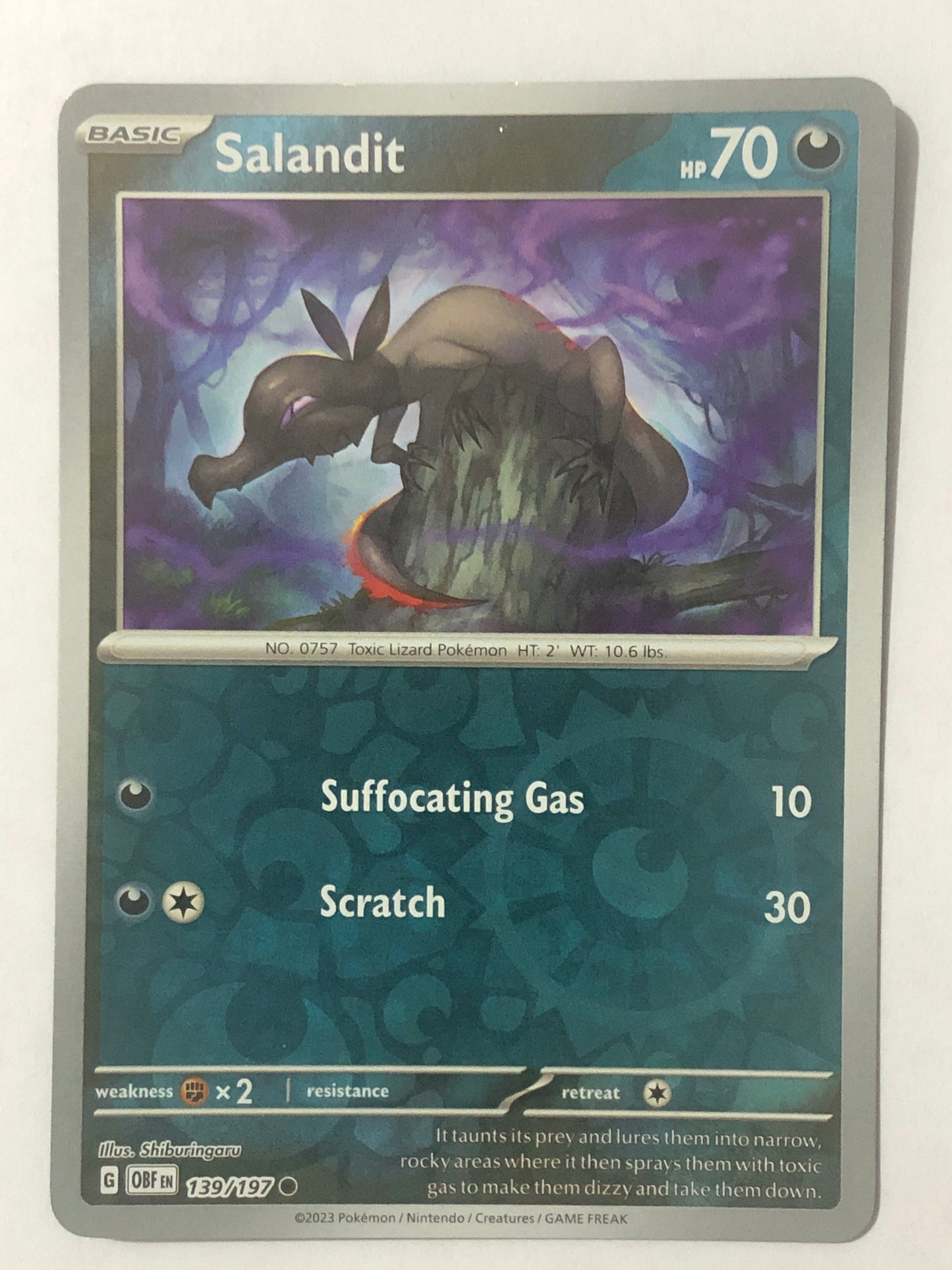 139 - Salandit - Reverse Holo