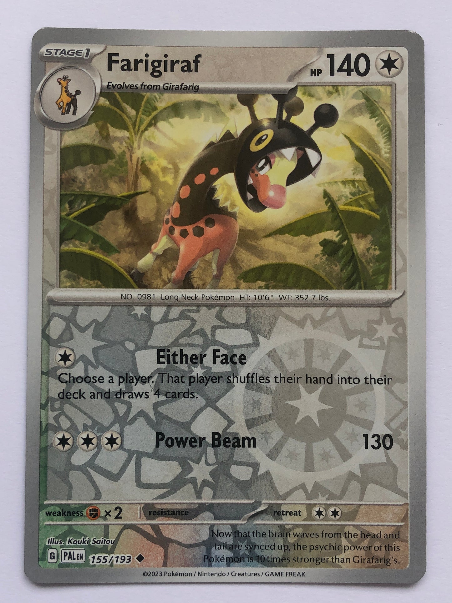 155 - Farigiraf - Reverse Holo