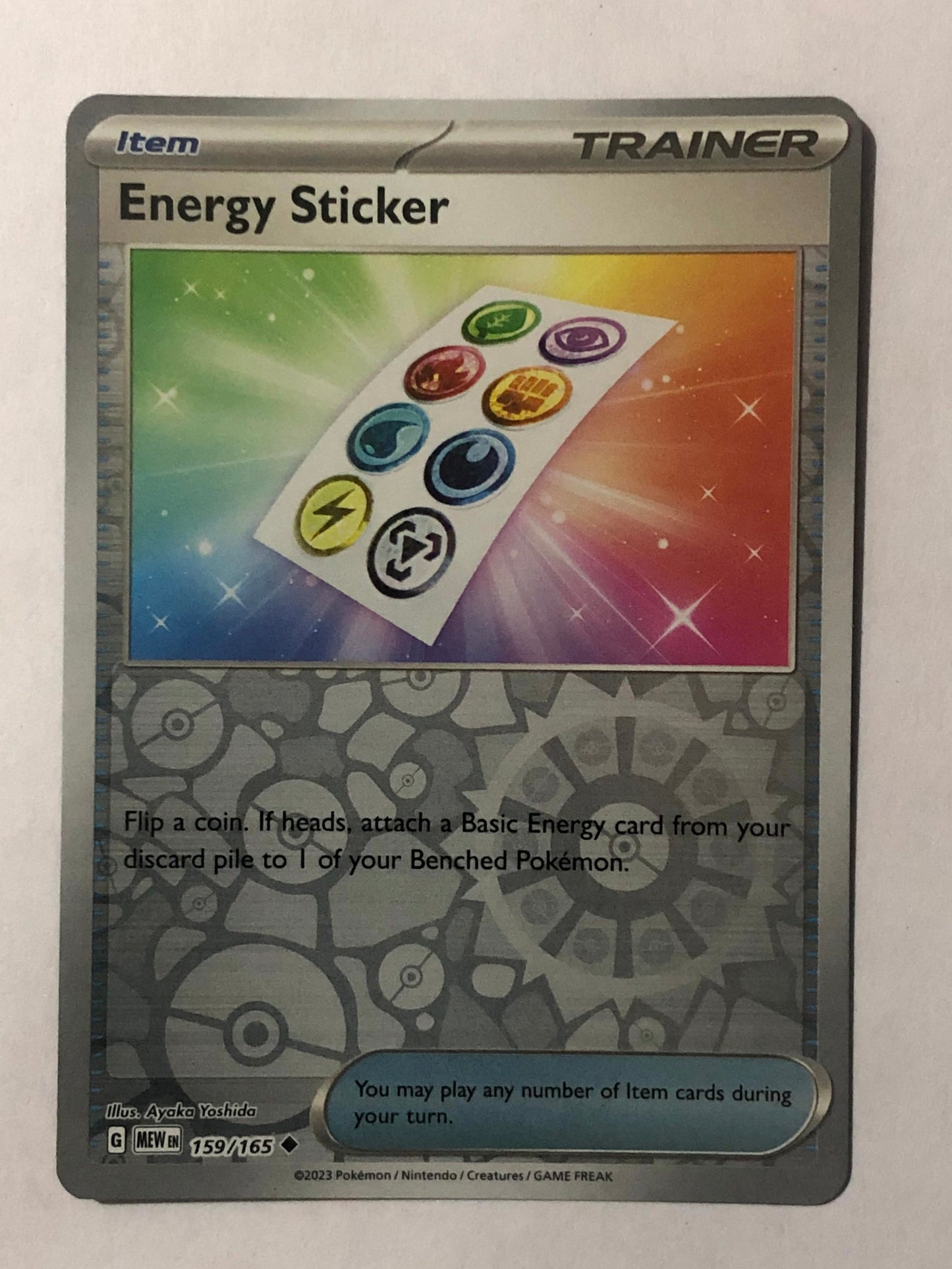 159 - Energy Sticker - Reverse Holo