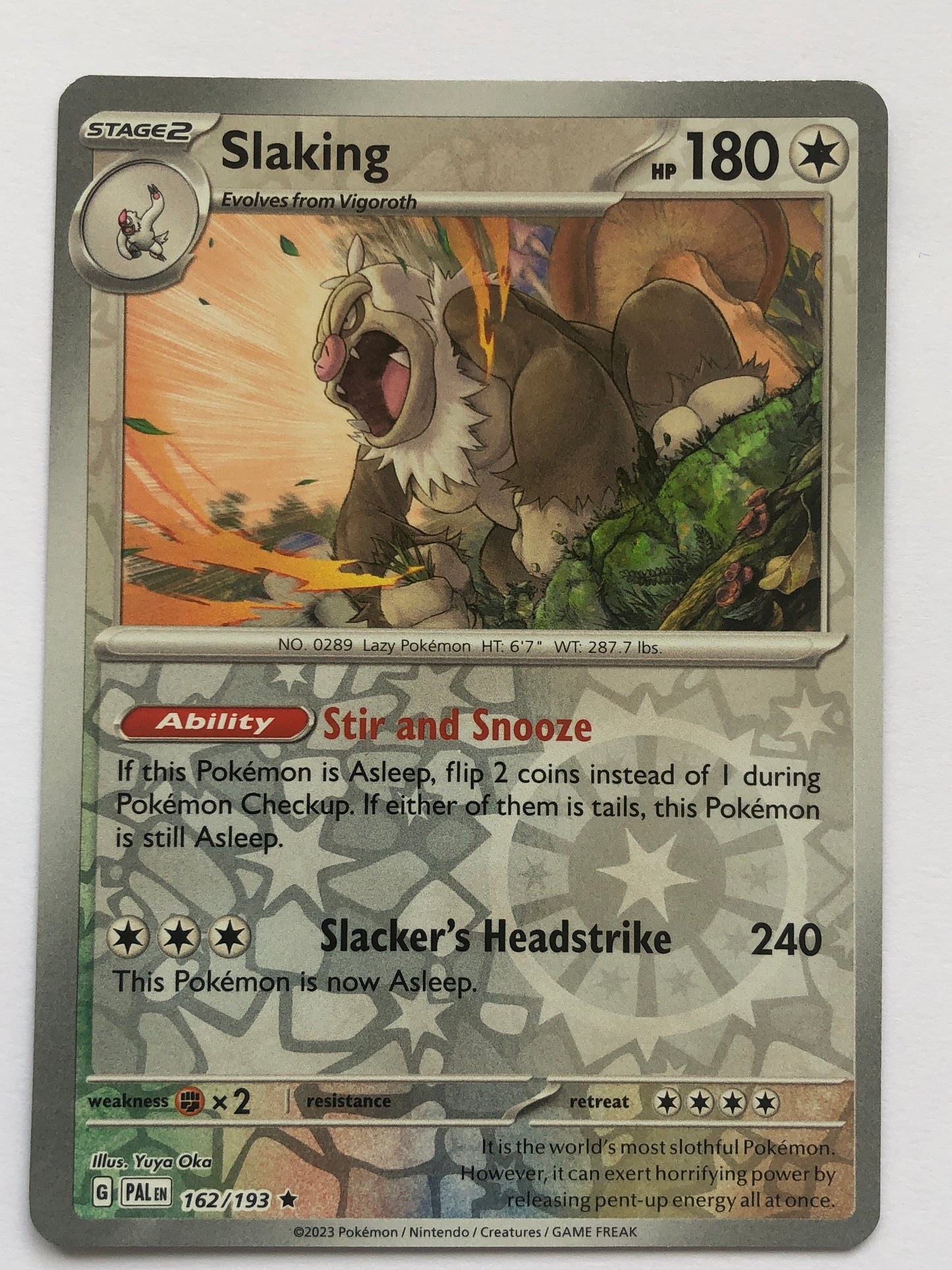 162 - Slaking - Reverse Holo