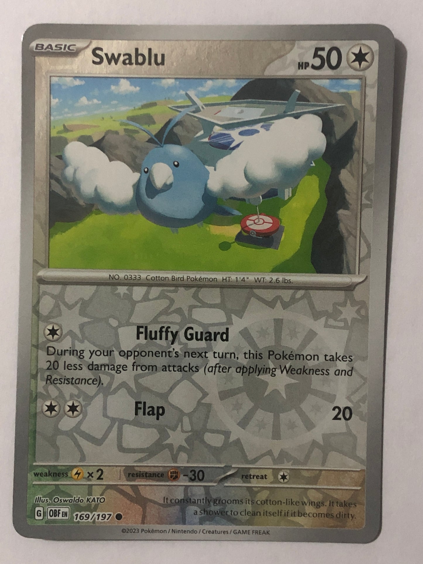 169 - Swablu - Reverse Holo