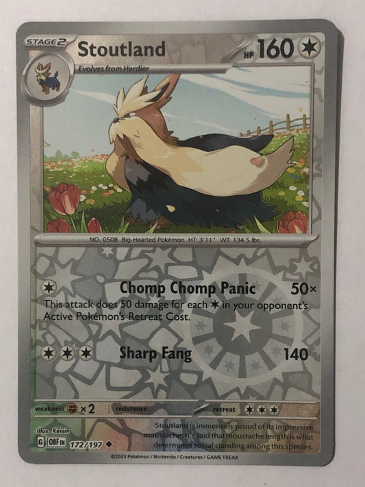 172 - Stoutland - Reverse Holo
