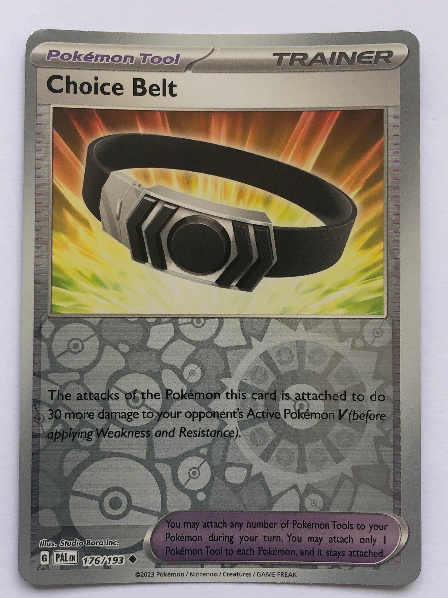 176 - Choice Belt - Reverse Holo
