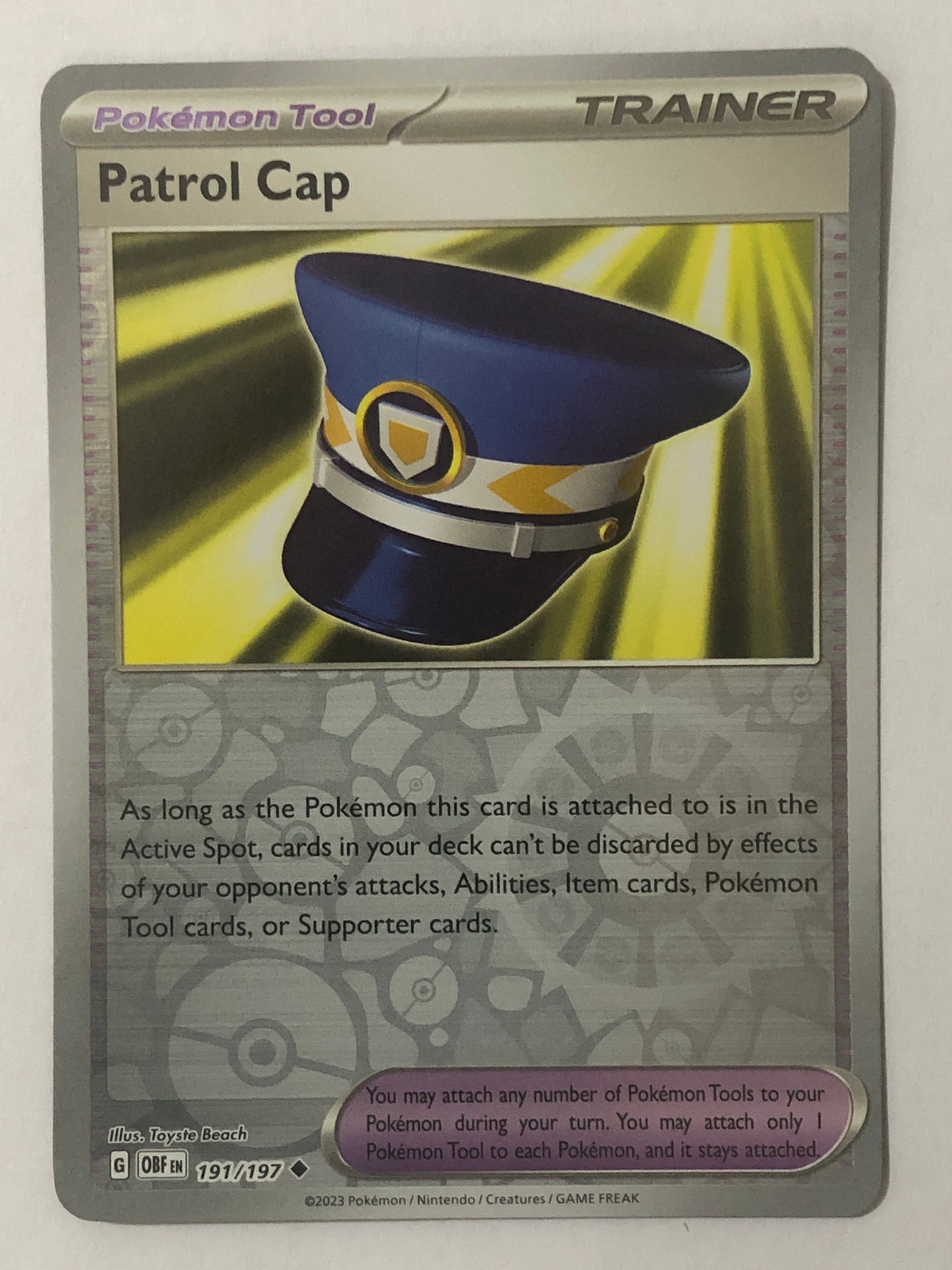 191 - Patrol Cap - Reverse Holo