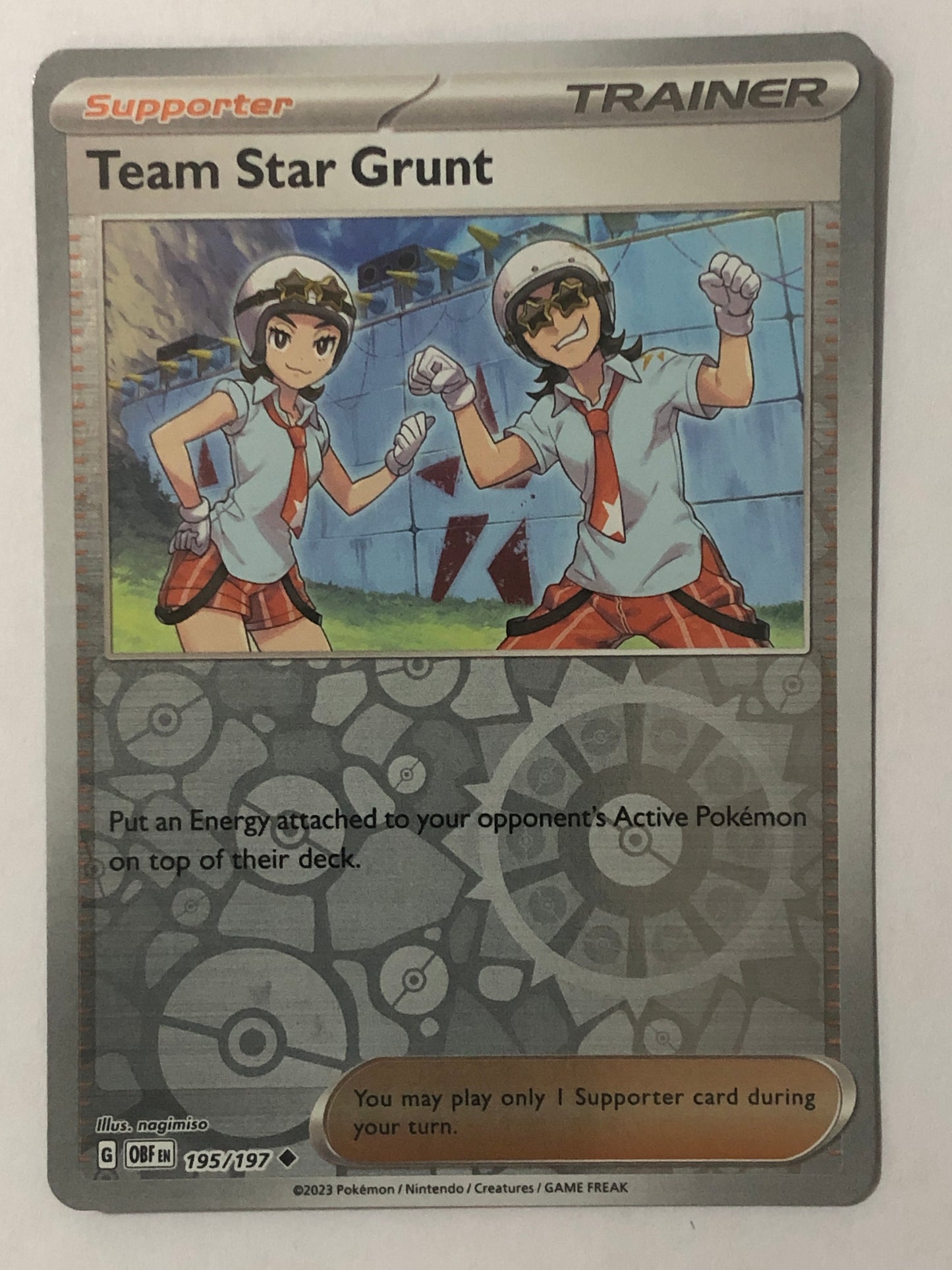 195 - Team Star Grunt - Reverse Holo